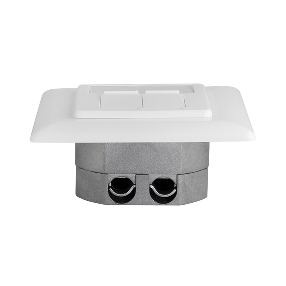 LogiLink Cat.6A Netzwerkdose UP2x RJ45 geschirmt signalw | NP0127