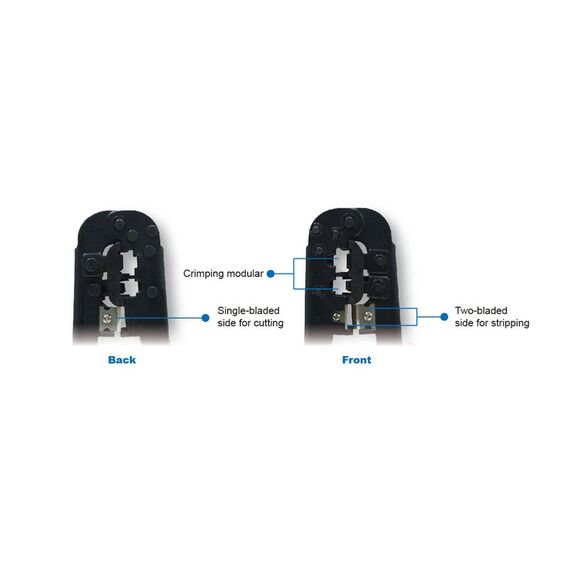 LogiLink Modular Crimping Tool 8P8C - Crimp tool | WZ0033