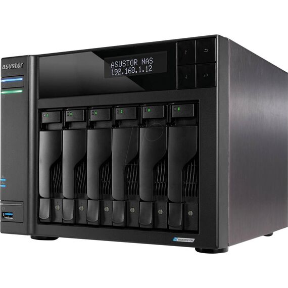 ASUS Lockerstor NAS AS6706T 6-Bay | 90-AS6706T00-ME30