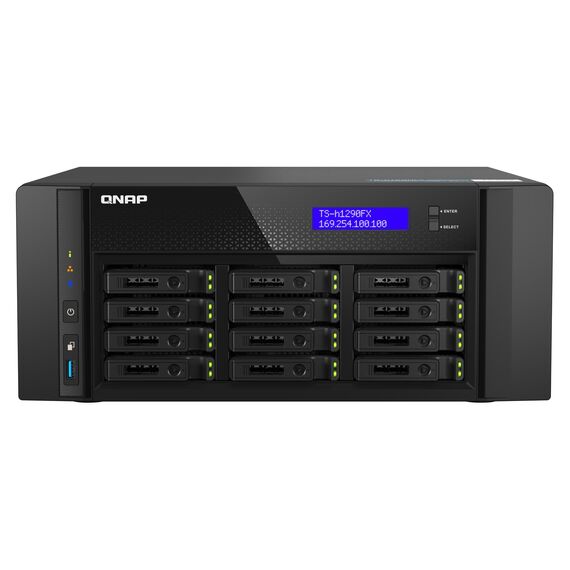 QNAP TS-h1290FX - NAS server - 12 bays - SATA | TSH1290FX7232P64G