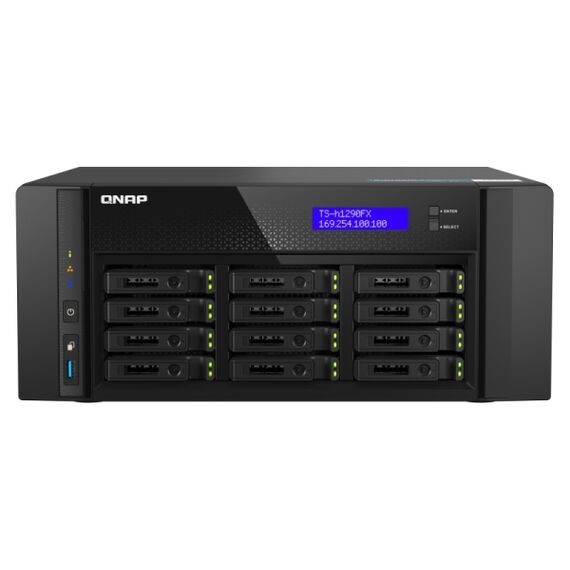 QNAP TS-h1290FX - NAS server - 12 bays - SATA | TSH1290FX7232P64G