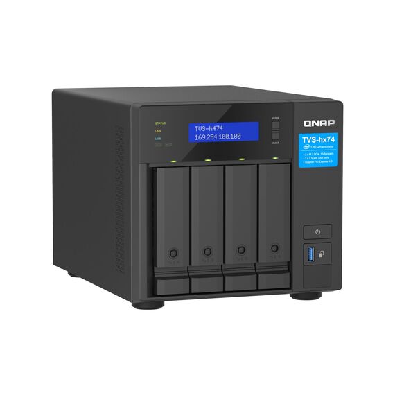QNAP TVS-H474 - NAS server - 4 bays - SATA 6Gb/s | TVS-H474-PT-8G