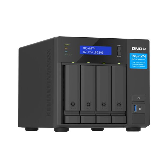 QNAP TVS-H474 - NAS server - 4 bays - SATA 6Gb/s | TVS-H474-PT-8G