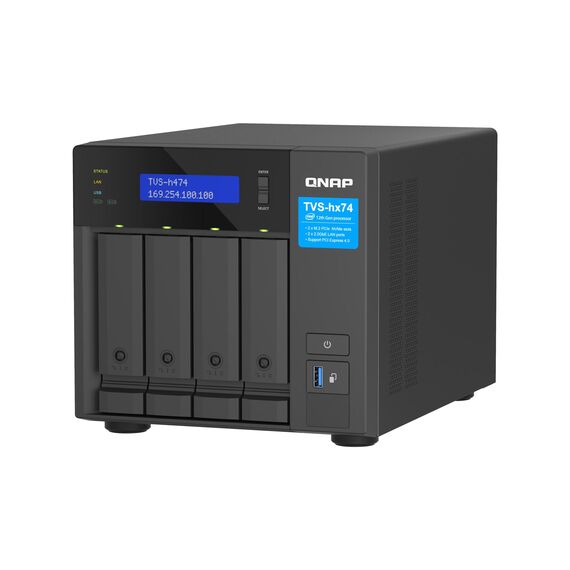 QNAP TVS-H474 - NAS server - 4 bays - SATA 6Gb/s | TVS-H474-PT-8G