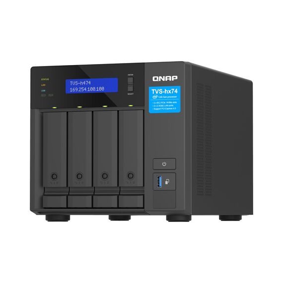 QNAP TVS-H474 - NAS server - 4 bays - SATA 6Gb/s | TVS-H474-PT-8G