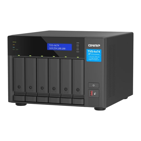 QNAP TVS-H674 - NAS server - 6 bays - SATA 6Gb/ | TVS-H674-I3-16G