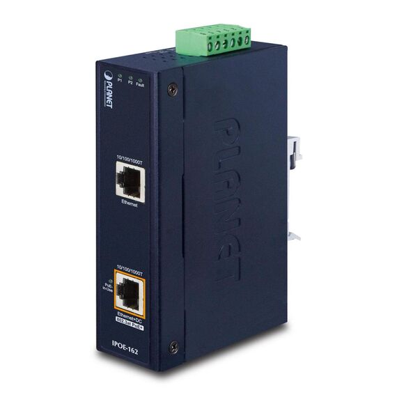PLANET IPOE-162 - PoE injector - AC 24 / DC 24-48 V - 30 Watt - o