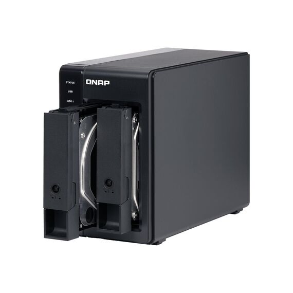 QNAP TR-002 - Hard drive array - 2 bays (SATA-600) - USB 3.1 Gen