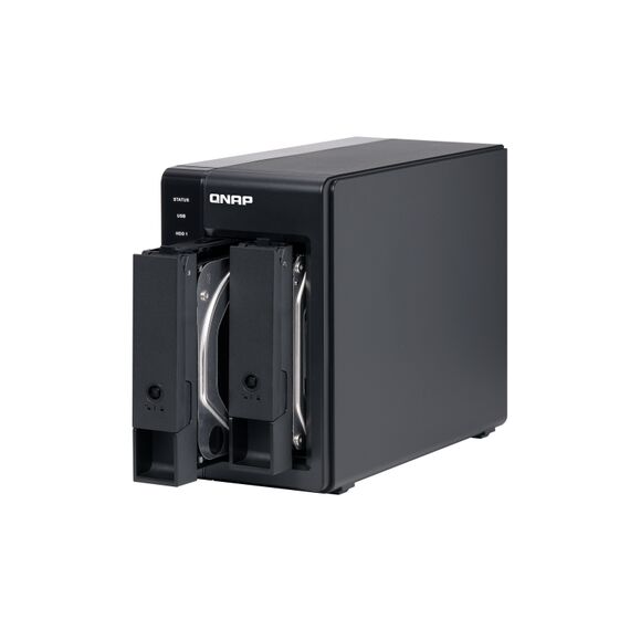 QNAP TR-002 - Hard drive array - 2 bays (SATA-600) - USB 3.1 Gen