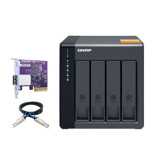 QNAP TL-D400S - Hard drive array - 4 bays (SATA-600) - SATA 6Gb/s