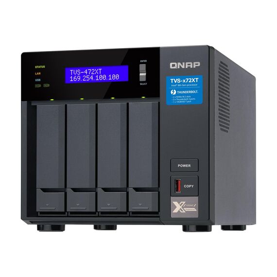 QNAP TVS-472XT - NAS server - 4 bays - SATA 6Gb | TVS-472XT-I3-4G