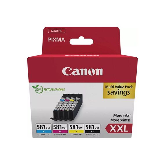 Canon CLI581XXL CMYBK Multi Pack 4pack 11.7 ml XXL 1998C007
