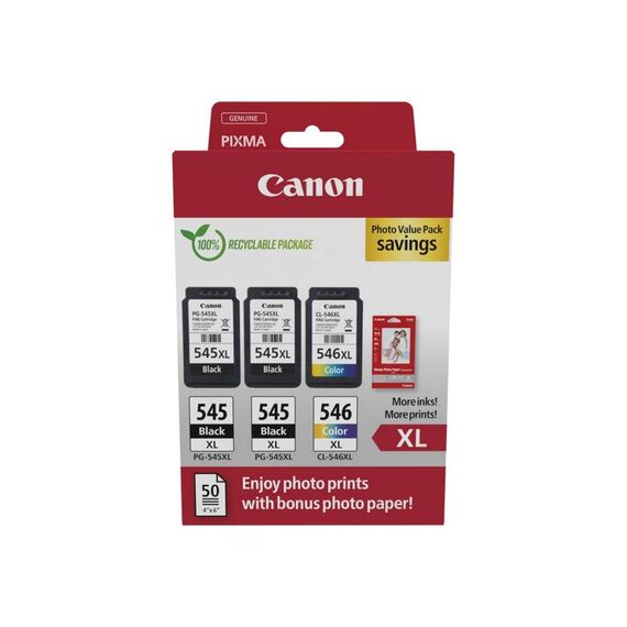 Canon PG545 XLCL546XL Photo Value Pack 3pack black, 8286B015