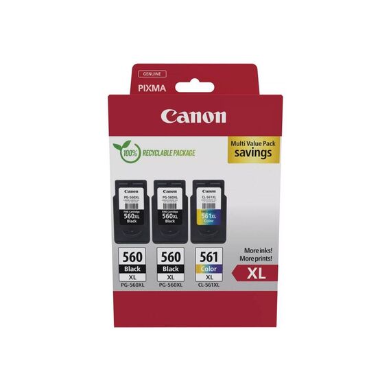 Canon PG560XL x2CL561XL Multi Value Pack 3pack High 3712C009