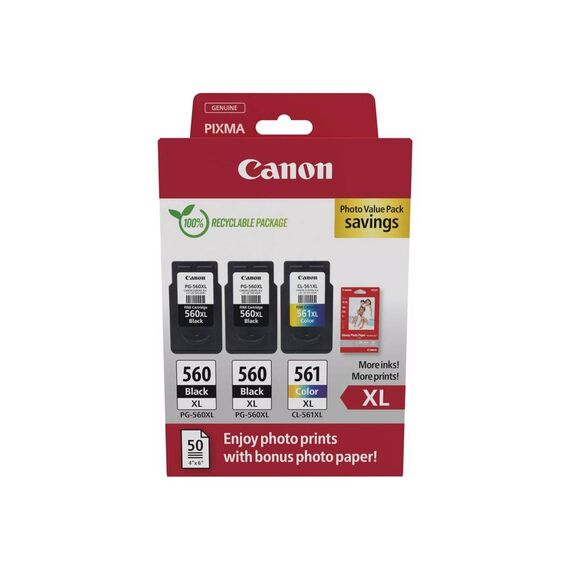 Canon PG560XL x2CL561XL Photo Value Pack Glossy 3712C012