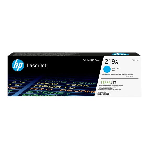 HP 219A - Cyan - original - LaserJet - toner cartridge (W2191A) -
