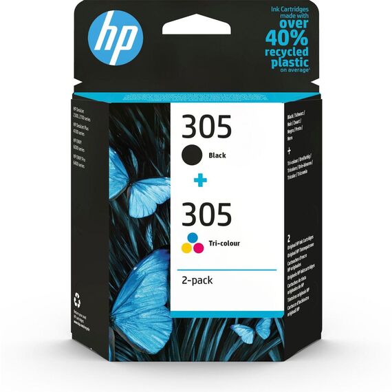 HP 305 - 2-pack - black, colour (cyan, magenta, yel | 6ZD17AE#301