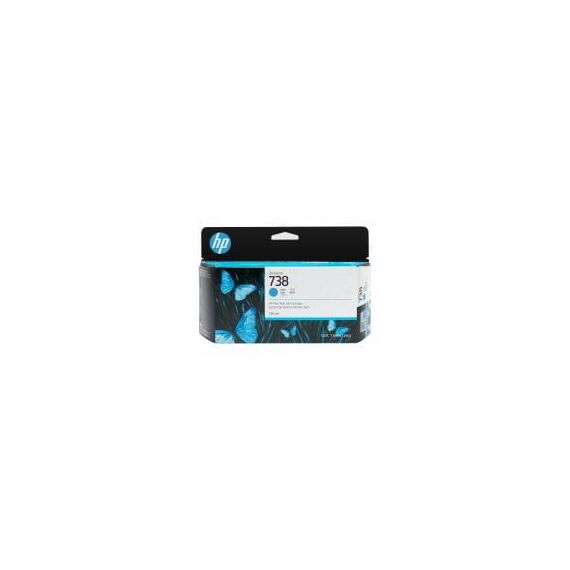 HP 738 - 130 ml - cyan - original - DesignJet - ink cart | 498N5A