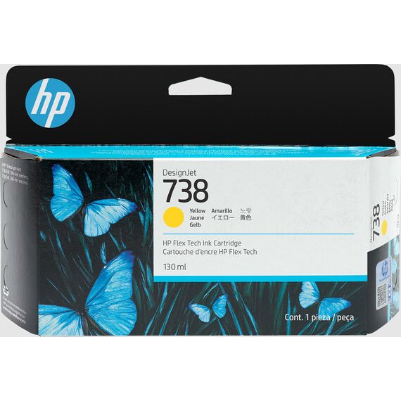 HP 738 - 130 ml - yellow - original - DesignJet - ink ca | 498N7A