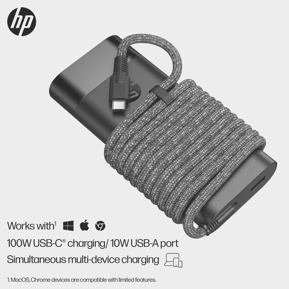 HP 110W Laptop Charger - Power adapter - USB-C - AC | 8B3Y2AA#ABB