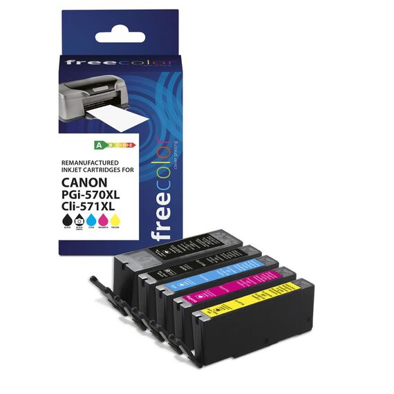 freecolor Patrone Canon PGI-570XL black+ CLI-571XL BK/ | K10519F7