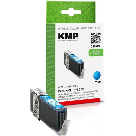 KMP C107CX - 11 ml - High Yield - cyan - compatible - | 1569,0003