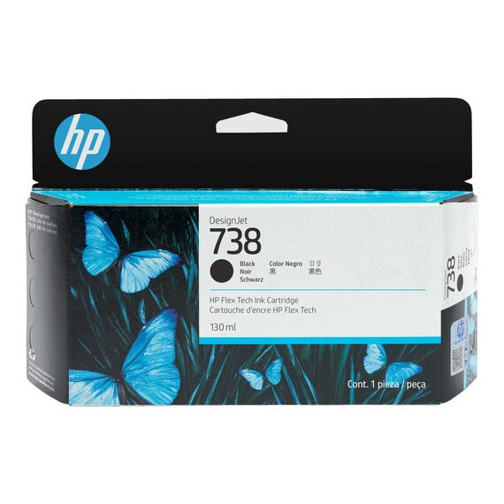 HP 738 - 130 ml - black - original - DesignJet - ink car | 498N4A