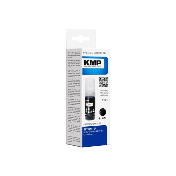 KMP E191 - 70 ml - black - compatible - ink tank (alt | 1648,0001