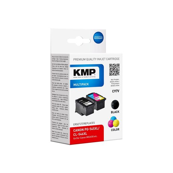 KMP MULTIPACK C97V - 2-pack - High Yield - black, col | 1562,4005