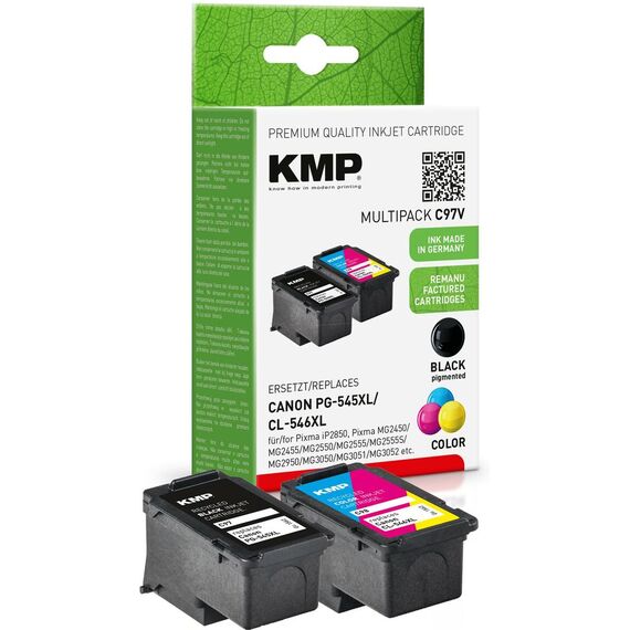 KMP MULTIPACK C97V - 2-pack - High Yield - black, col | 1562,4005
