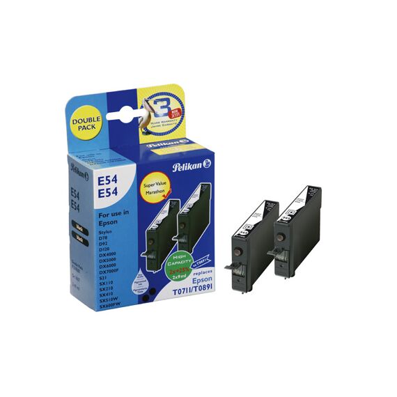 Pelikan E54 Double Pack - 2-pack - 9 ml - black - compat | 359681