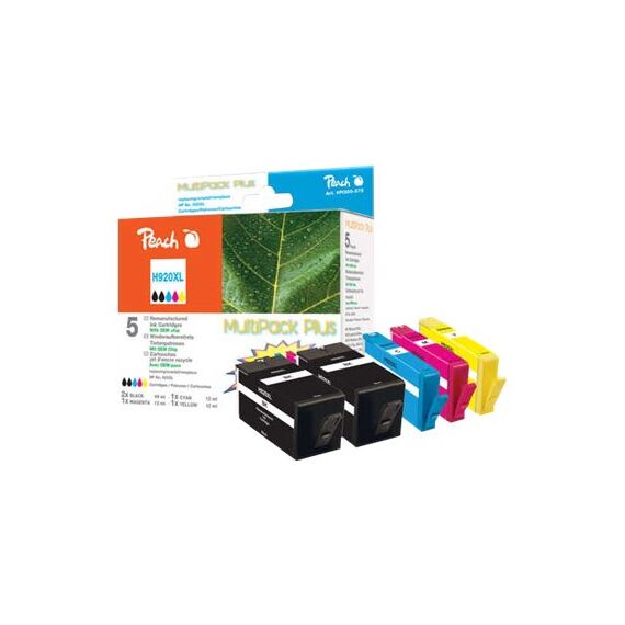 Peach Spar Pack Plus - 5-pack - XL Capacity - black,  | PI300-575
