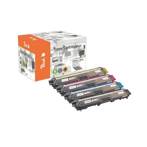 Peach Multi Pack - 4-pack - black, yellow, cyan, magenta  | PT655