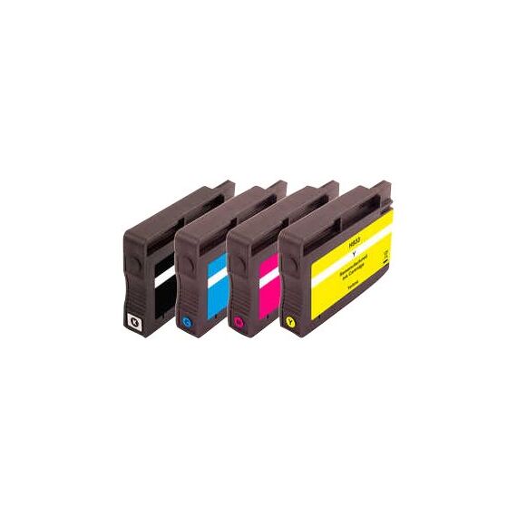Peach Combi-Pack H932/H933 - 4-pack - black, yellow,  | PI300-708