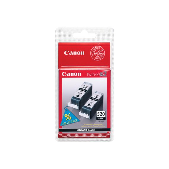 Canon PGI-520BK Twin Pack - 2-pack - 19 ml - black - o | 2932B019
