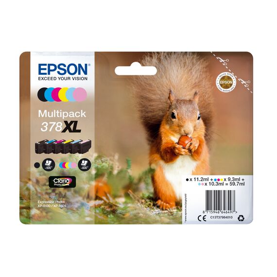 Epson 378XL Multipack - 6-pack - XL - black, yello | C13T37984010