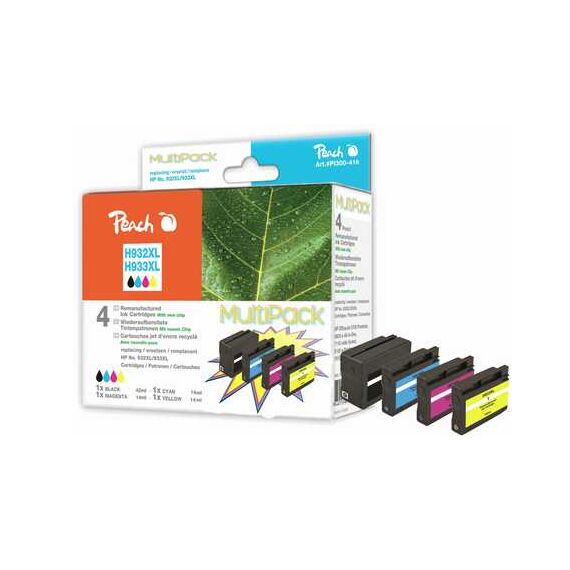 Peach Multi Pack - 4-pack - black, yellow, cyan, mage | PI300-416