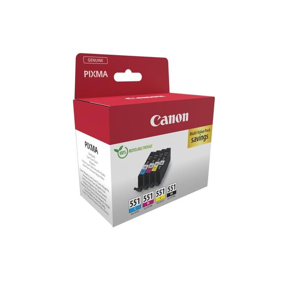 Canon CLI-551 Ink Cartridge C/M/Y/BK MultiPack - Ink C | 6509B016