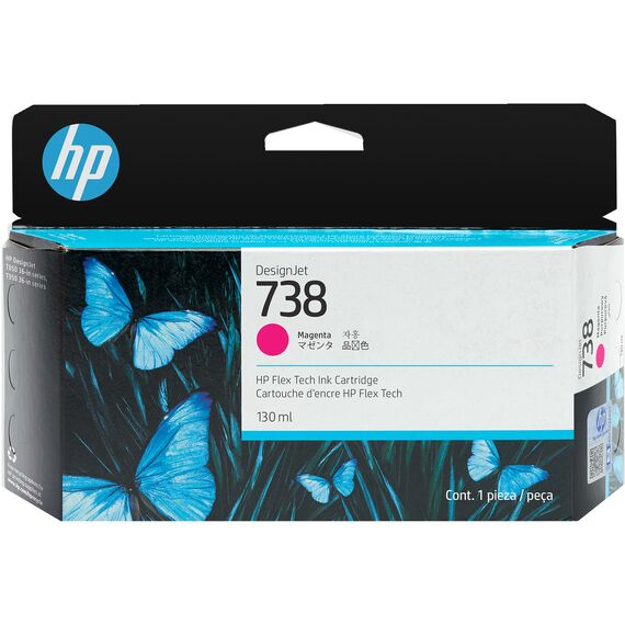 HP 738 - 130 ml - magenta - original - DesignJet - ink c | 498N6A