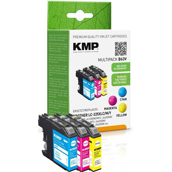 KMP TRIPLE PACK B63V - 3-pack - 11.8 ml - colour (cya | 1530,4050