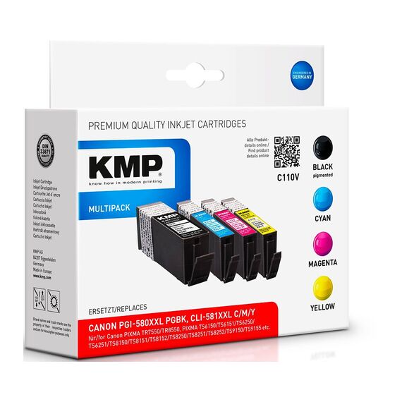 KMP MULTIPACK C116V - 5-pack - XXL size - black, yell | 1576,0255