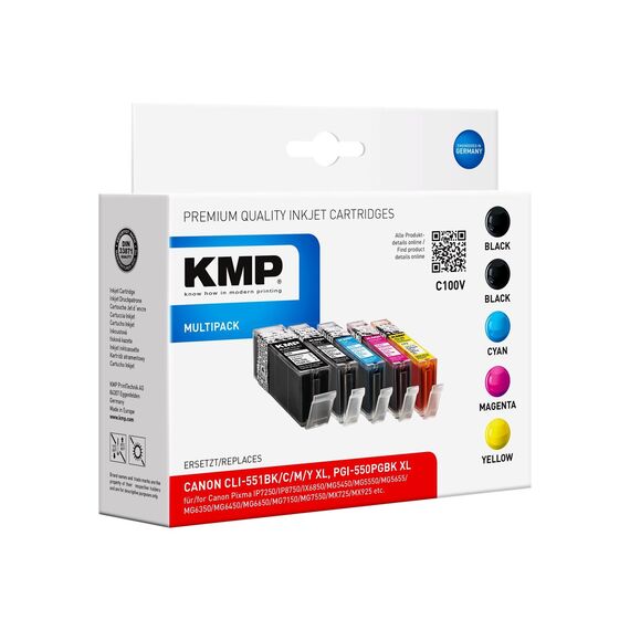 KMP MULTIPACK C100V - 5-pack - black, yellow, cyan, m | 1519,0050