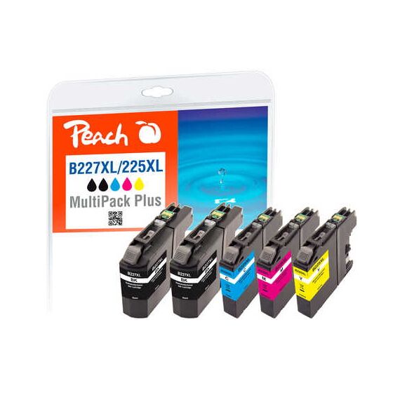 Peach Multi Pack Plus - 5-pack - black, yellow, cyan, | PI500-141