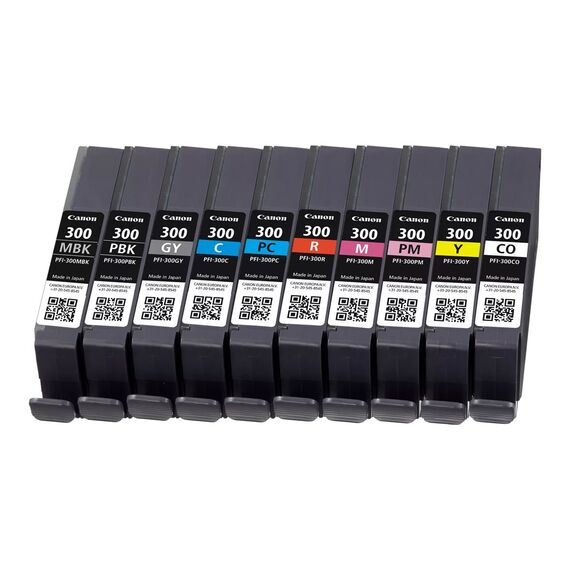 Canon PFI-MBK/PBK/CO/GY/R/C/M/Y/PC/PM 10 Ink Cartridge | 4192C008
