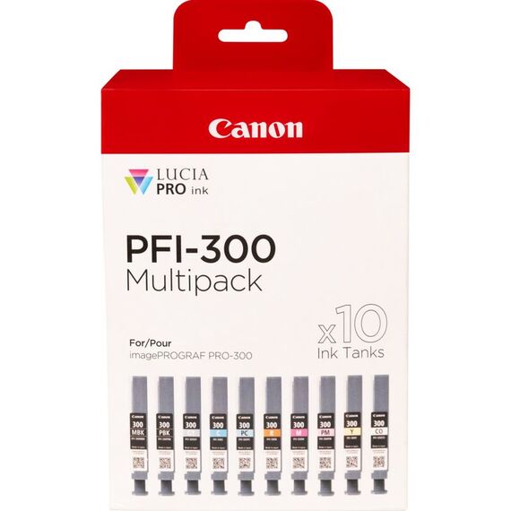 Canon PFI-MBK/PBK/CO/GY/R/C/M/Y/PC/PM 10 Ink Cartridge | 4192C008