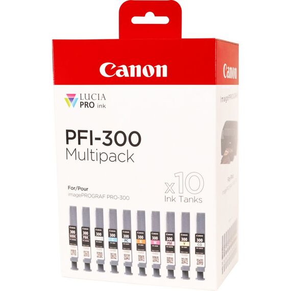 Canon PFI-MBK/PBK/CO/GY/R/C/M/Y/PC/PM 10 Ink Cartridge | 4192C008