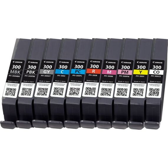 Canon PFI-MBK/PBK/CO/GY/R/C/M/Y/PC/PM 10 Ink Cartridge | 4192C008