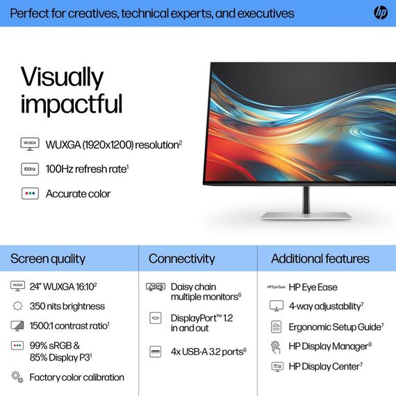 HP 724pn - Series 7 Pro - LED monitor - 24" - 1920  | 8X534AA#ABB