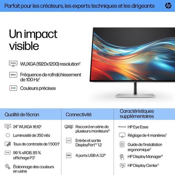 HP 724pn - Series 7 Pro - LED monitor - 24" - 1920  | 8X534AA#ABB