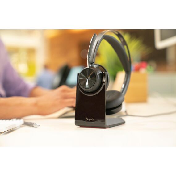 Poly Voyager Focus 2 - Headset - on-ear - Bluetooth | 9T9J6AA#AC3
